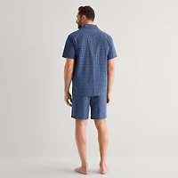 Stafford Mens Short Sleeve 2-pc. Pajama Set