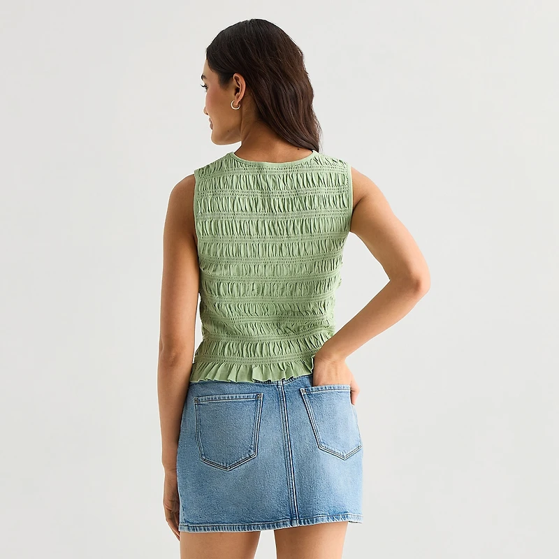 A.N.A Womens Crew Neck Sleeveless Tank Top