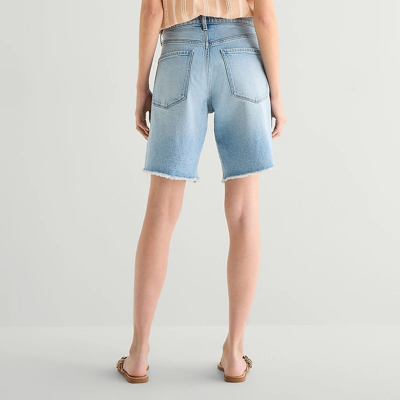 a.n.a Womens 9" Mid Rise Bermuda Short