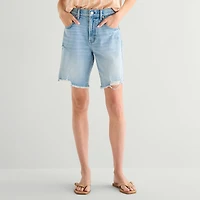a.n.a Womens 9" Mid Rise Bermuda Short