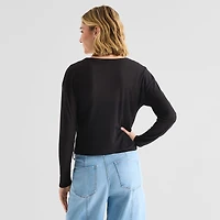 a.n.a Womens V Neck Long Sleeve Button Cardigan