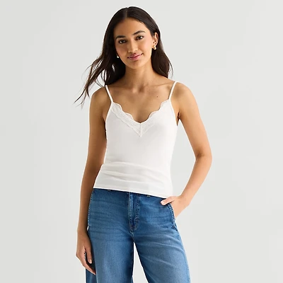 A.N.A Womens V Neck Sleeveless Tank Top