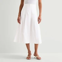 Worthington Womens Midi Full Skirt