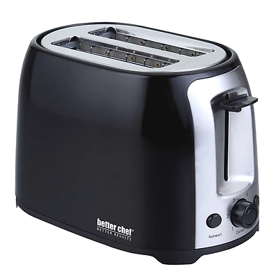 Better Chef Cool Touch Wide-Slot Toaster- Black