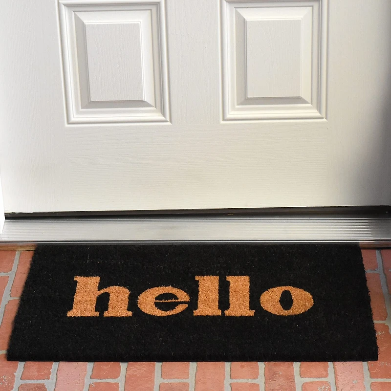 Calloway Mills Block Hello Outdoor Rectangular Doormat