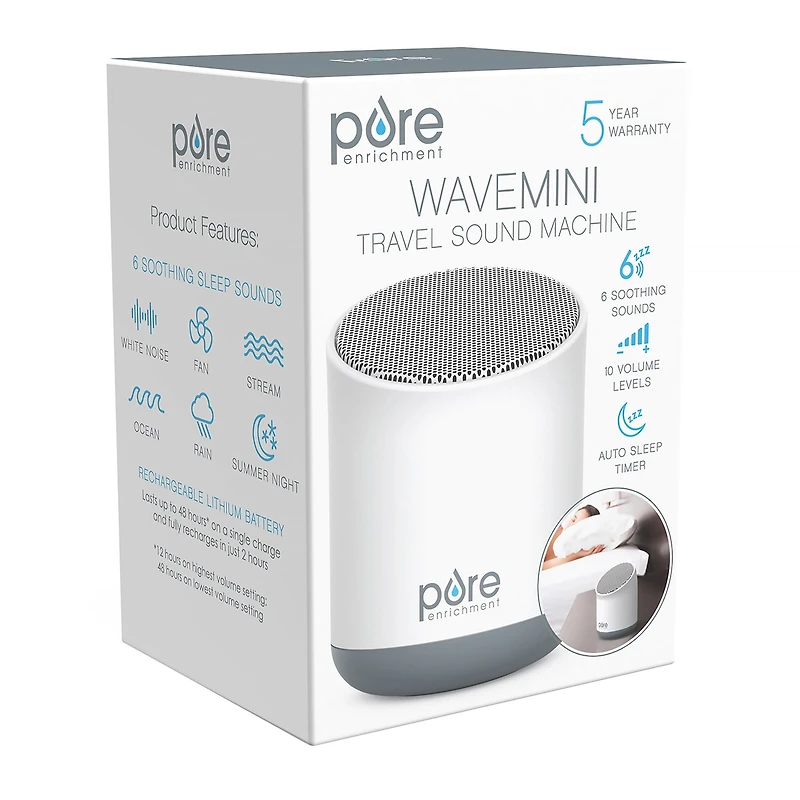 Pure Enrichment Wave Travelcompact Sound Machine