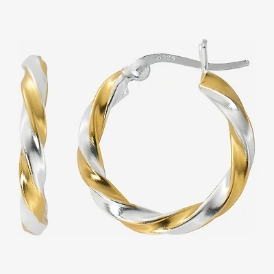 Womens 24K Gold Over Silver Drop Earrings