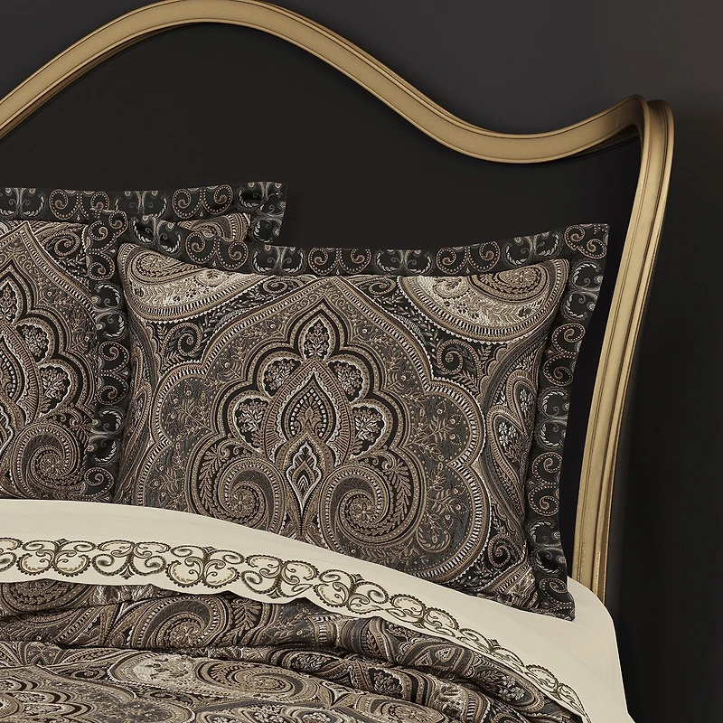 Queen Street Camina 4-pc. Damask + Scroll Midweight Comforter Set