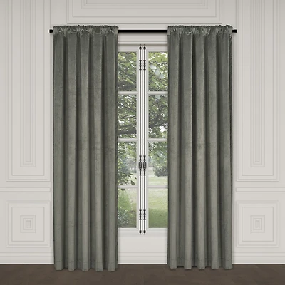 Queen Street Toulhouse Rod Pocket Energy Saving Light-Filtering Single Curtain Panel