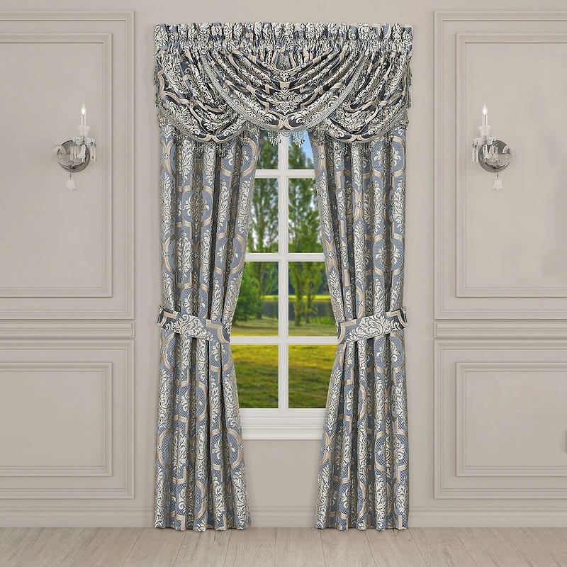 Queen Street Sondra Rod Pocket Waterfall Valance