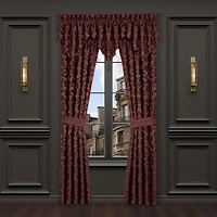 Queen Street Le Grande Maroon Rod Pocket Ascot Valance