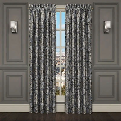 Queen Street Ashley Rod Pocket Energy Saving Light-Filtering Set of 2 Curtain Panel