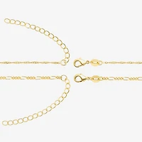 Womens 18K Gold Over Brass 2-pc. Necklace Set