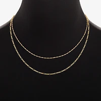 Womens 18K Gold Over Brass 2-pc. Necklace Set
