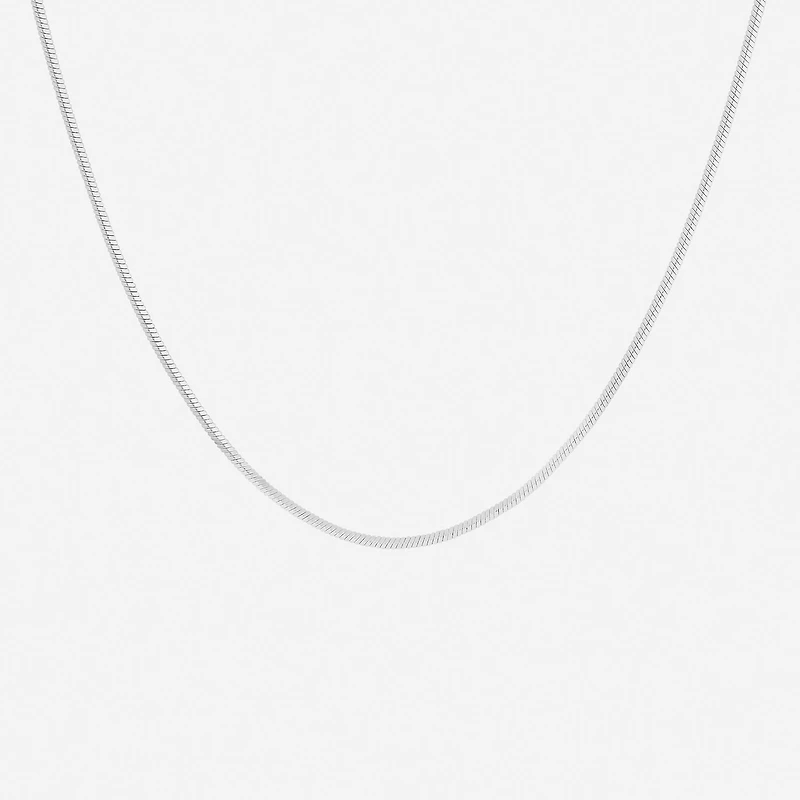 Silver Reflections Womens Pure Silver Over Brass 20 Inch Snake Chain Necklace