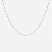 Silver Reflections Womens Pure Silver Over Brass 20 Inch Snake Chain Necklace