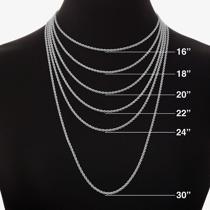 Silver Reflections Womens Pure Silver Over Brass 20 Inch Snake Chain Necklace
