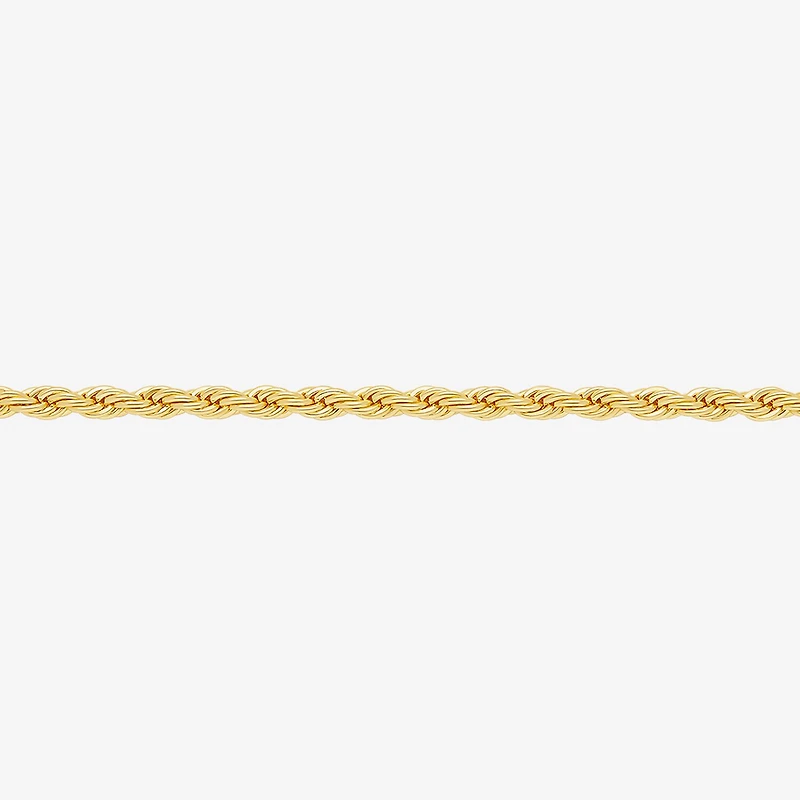 Silver Reflections Womens 18K Gold Over Brass 24 Inch Rope Chain Necklace