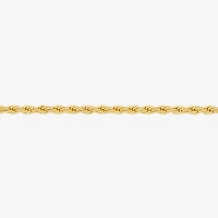 Silver Reflections Womens 18K Gold Over Brass 24 Inch Rope Chain Necklace