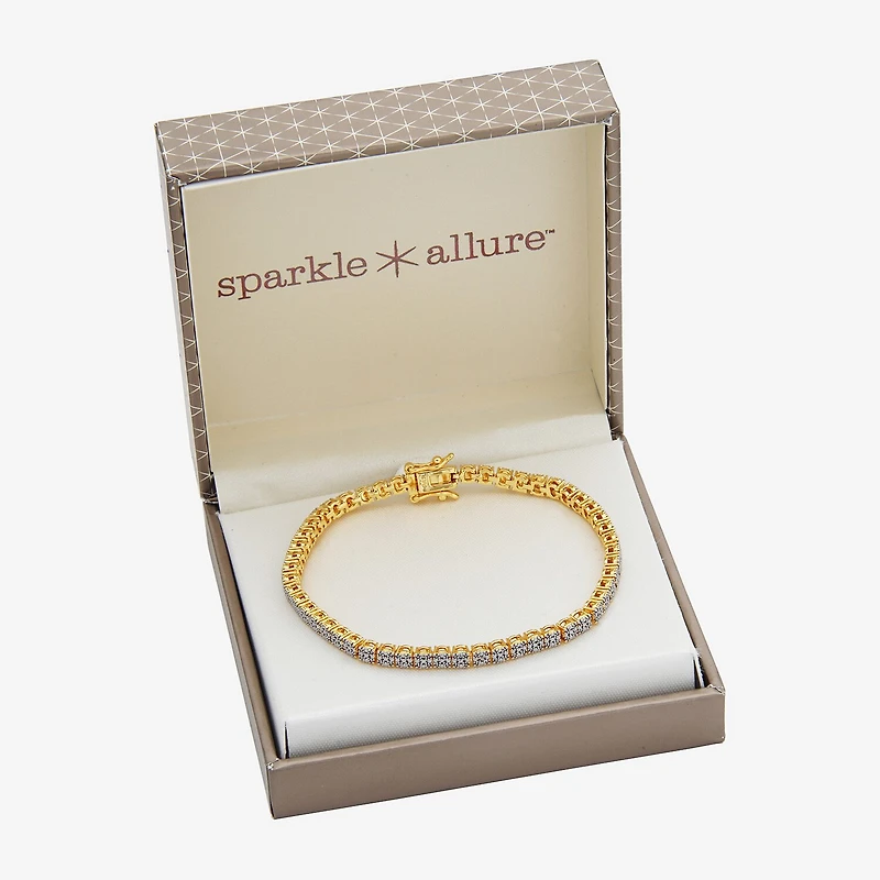 Sparkle Allure Womens Natural Diamond Accent 7.25 Inch Tennis Bracelet