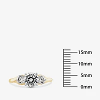 Love Lives Forever (G / Si1-Si2) Womens 2 CT. T.W. Lab Grown White Diamond 10K Gold Round 3-Stone Engagement Ring