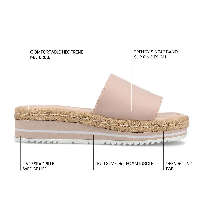 Journee Collection Womens Rosey Wedge Sandals