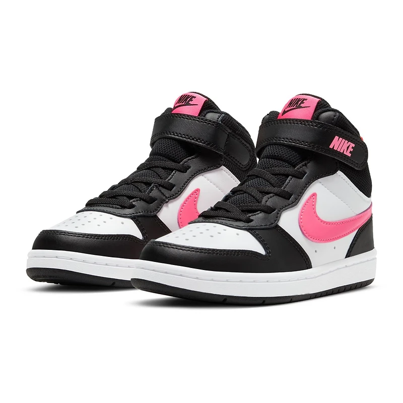 Nike Court Borough Mid 2 Little Kid Girls Sneakers