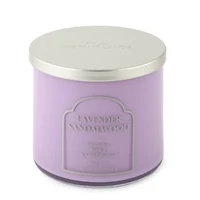 Distant Lands 14oz Lavender Sandalwood 3-Wick Scented Jar Candle