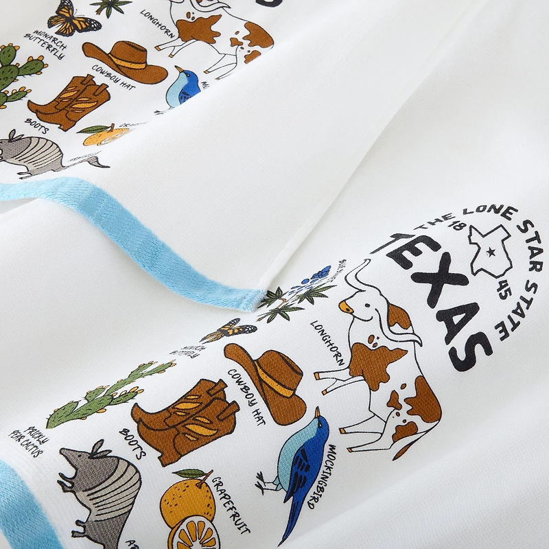 Homewear Texas State Icons 2-pc. Kitchen Towel Set