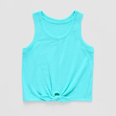 Xersion Little & Big Kid Girls Round Neck Sleeveless Active Tank Top