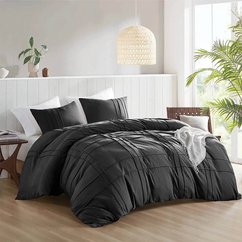510 Design Porter Soft Wash Pleated Duvet Cover Set