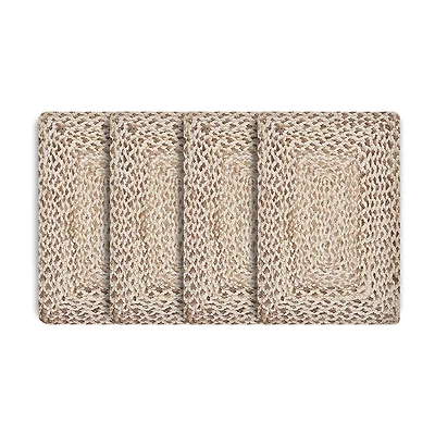 LR Home Chole Striped 4 Pack Placemat