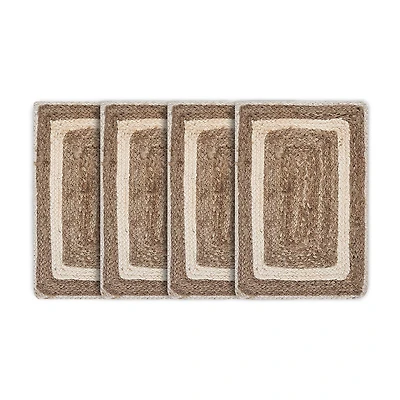 LR Home Lily Bordered 4 Pack Placemat