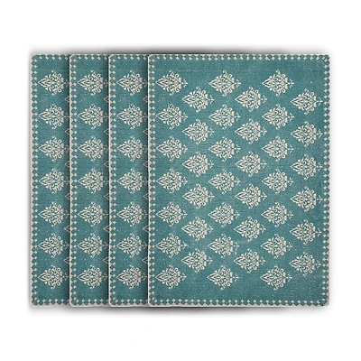 LR Home Lyla Damask 4 Pack Placemat