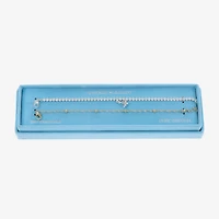 Sparkle Allure Tennis & Chain Womens 2-pc. Cubic Zirconia 14K Gold Over Brass Bracelet Set