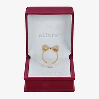 Sparkle Allure Mesh Womens 2.5MM 14K Gold Over Brass Bow Band