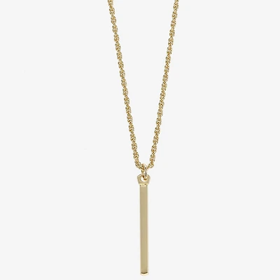 Sparkle Allure Womens 14K Gold Over Brass 16 Inch Y Necklace
