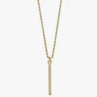 Sparkle Allure Womens 14K Gold Over Brass 16 Inch Y Necklace