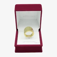 Sparkle Allure Hammered Womens 6.5MM 14K Gold Over Brass Band