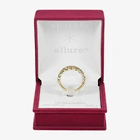 Sparkle Allure Faux Stack Womens 2.5MM Cubic Zirconia 14K Gold Over Brass Band