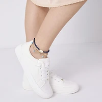 Arizona Unisex 9 Inch Cable Flower Ankle Bracelet