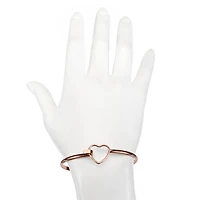 Bijoux Bar Delicates Womens Heart Bangle Bracelet