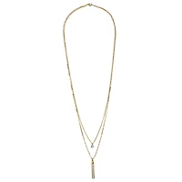 Bijoux Bar Delicates Gold Tone Womens 30 Inch Strand Necklace