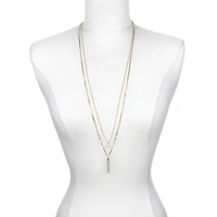 Bijoux Bar Delicates Gold Tone Womens 30 Inch Strand Necklace