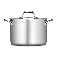 Tramontina Gourmet 8-qt. Tri-Ply Clad 18/10 Stainless Steel Induction-Ready Stock Pot with Lid