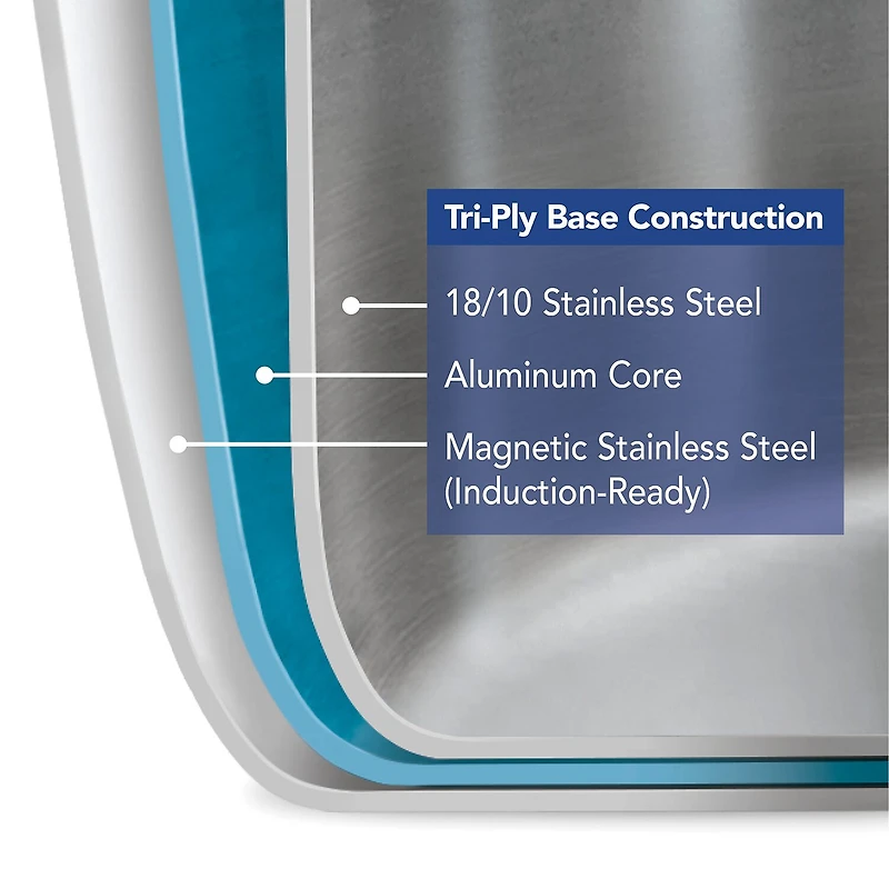 Tramontina Gourmet 8-qt. Tri-Ply Clad 18/10 Stainless Steel Induction-Ready Stock Pot with Lid