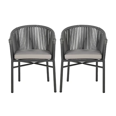 Kofi  2-pc. Patio Rope Chairs