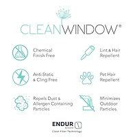 Clean Window Aya 2-pc. Rod Pocket Tier