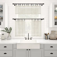 Clean Window Aya 2-pc. Rod Pocket Tier
