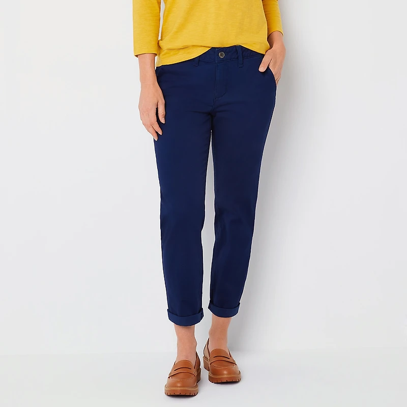 St. John's Bay Womens Tall Straight Mid Rise Pant